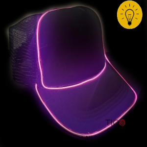 SOMB GORRA TRUCKER NEGRO CON HILO LED COLORES SURTIDOS x 1